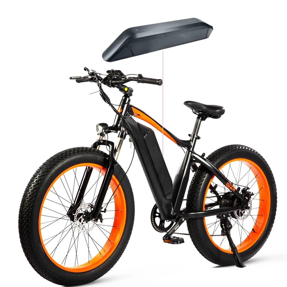 Kirin Down Tube Shark 48V 17.5Ah 52V 15Ah Lithium-ion Battery Pack for eGEARZ FAT-Tire Roadster CRUISER-All Terrain Ebike