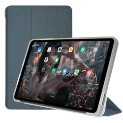 Slim Tri-Folding Stand Cover Case with TPU Back Shell for IPlay 60 Mini Turbo (Gray)