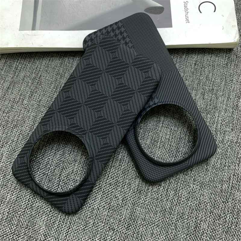 Carbon Fibre Pattern Protective Phone Case - Hard PC Back Cover Shell Bumper
