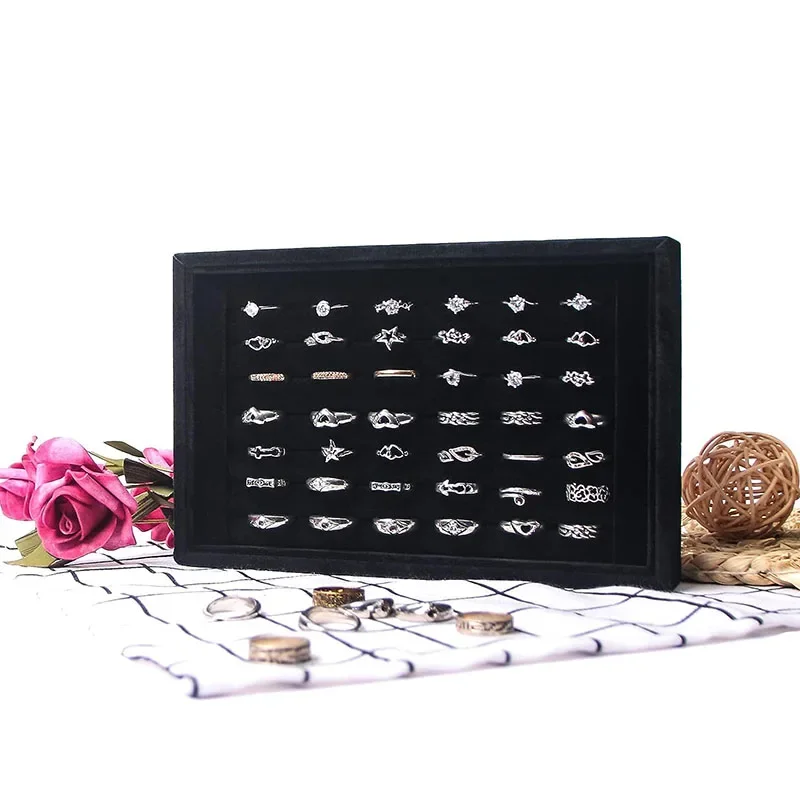 Jewelry Organizer Ring Holder Display Tray Stand for Selling Earrings And Rings Stylish Showcasing Accessory