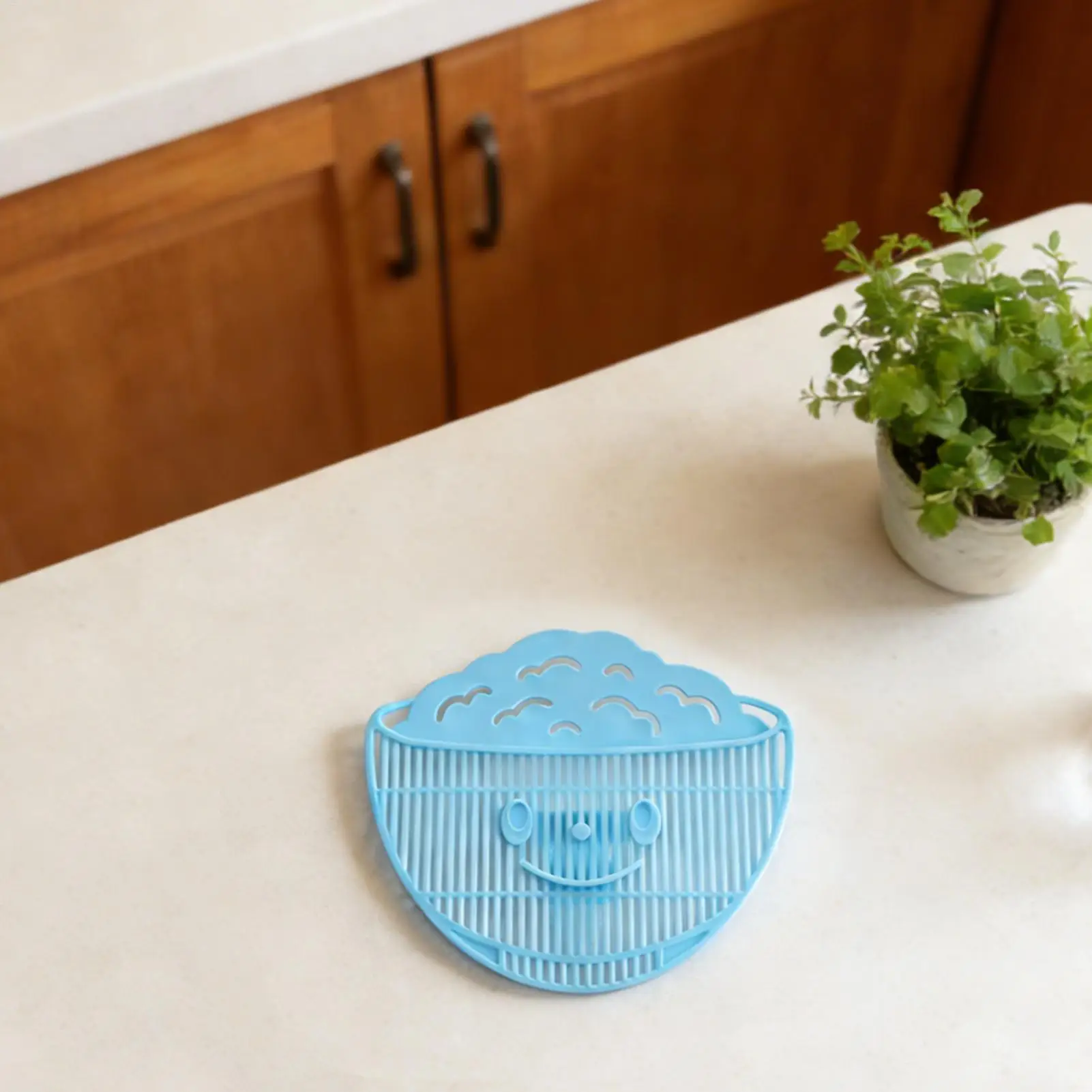 Clip-On Smile Sieb, tragbares Topfsieb, multifunktionales Küchenwerkzeug zum Waschen und Abtropfen von Pasta, Reis, Gemüse, Fleisch und Nudeln – Detail 3