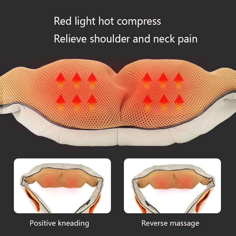 U-vorm Elektrische Shiatsu Massage Sjaal Nek Schouder Body Massager Apparaat Infrarood Verwarmde Kneden Auto/Home Massage Sjaal