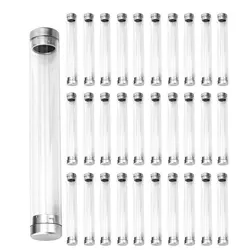 Elegant Acrylic Pencil Case Set - 30 - Piece Transparent Pen Holders for Upscale Business Gifting (Transparent)