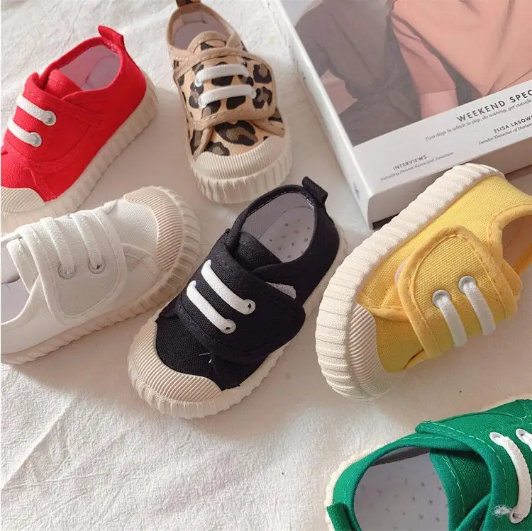 

Kids Canvas Shoes Boy Toddler Soft Wear-Resistant Solid Color Girl Denim Single Shoes Spring Summer Fashion Casual Child Shoes