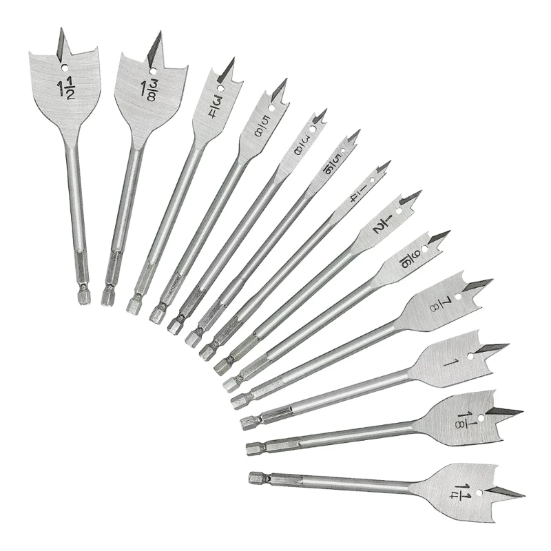 

Carbon Steel 13 Pcs Drill Bit Set with Double Side Cutting for Faster Drilling Speed