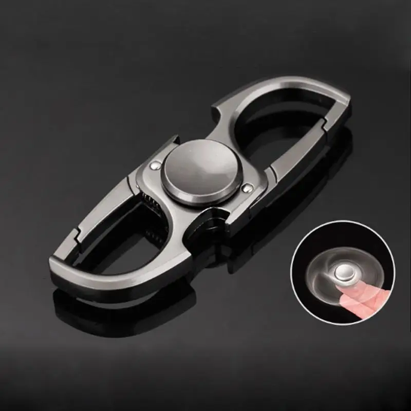 Fidget Spinner Finger Spinner Anti-Anxiety Toy Relieves Stress Finger Ketchain Bottle Opener EDC Gift