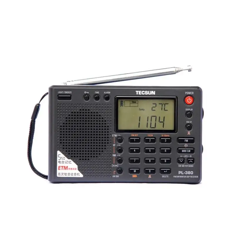

PL 380 DSP professional Radio FM/LW/SW/MW Digital Portable Full Band Stereo Good Sound Quality Receiver as Gift to Parent