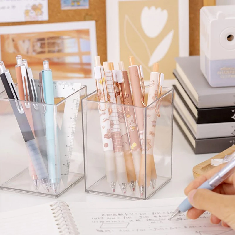 Pen and Brush Holder Desktop Organizer Container Home Supplies
