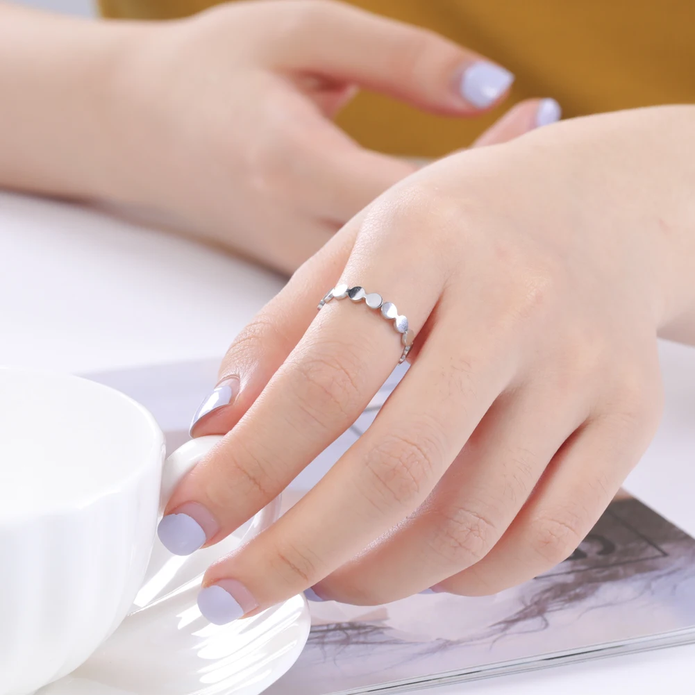 Stainless steel ring finger ring Teamer witch knot women heart pentagram cross blade fashion minimalist jewelry Valentine's Day gift
