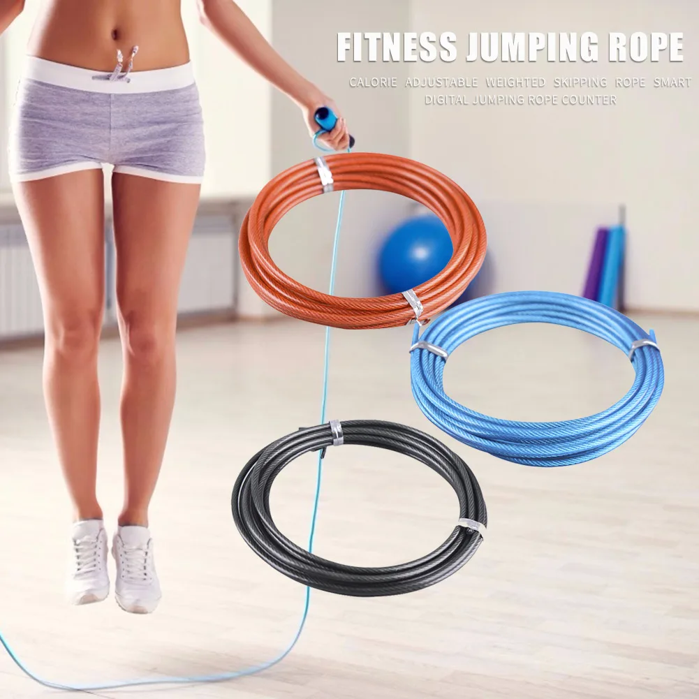 3 m Steel Wire for Jump Ropes Spare Rope Replaceable Wire Cable Metal Speed Skipping Rope Accessories Fitness Equipments jump rope