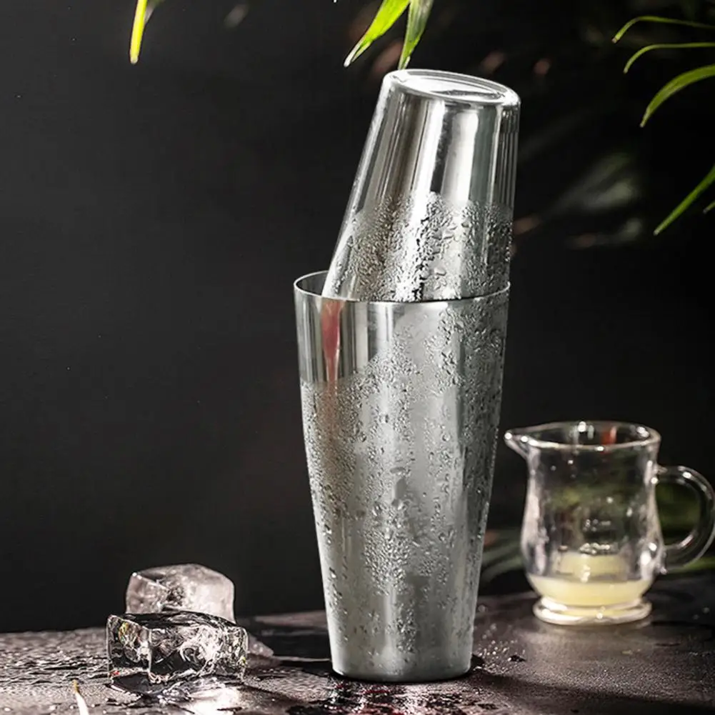 Two-piece Cocktail Shaker Leak-proof Cocktail-shaker Professional Stainless Steel Cocktail Shaker Set for Bartending for Kitchen