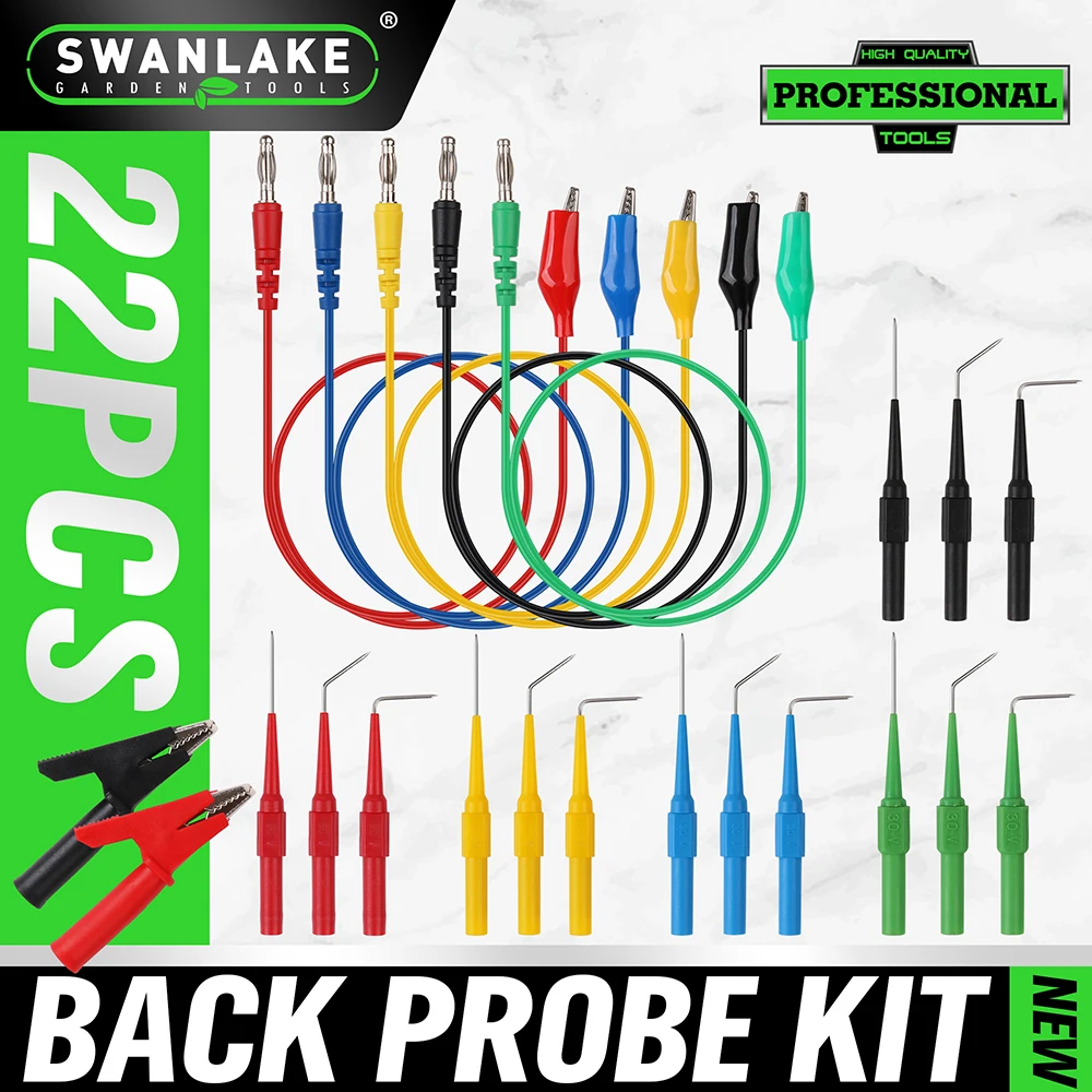SWANLAKE 22PCS Back Probe Kit, Back Probe Pin Kit