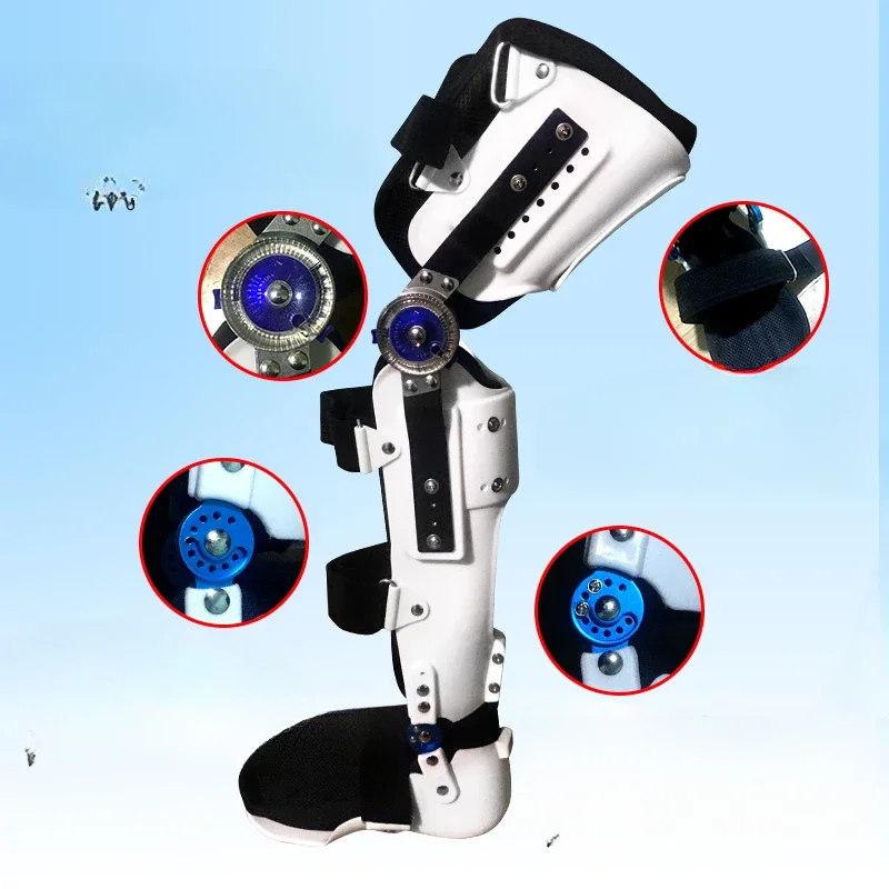 

Fixing rigid knee, ankle and foot brace orthosis knee joint, thigh, calf, ankle and lower limb fracture support