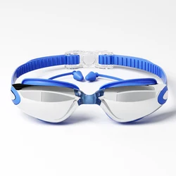 Premium Unisex UV - Protective Swimming Goggles - Stylish, Waterproof, Anti - Fog, and HD Clarity (Light blue)