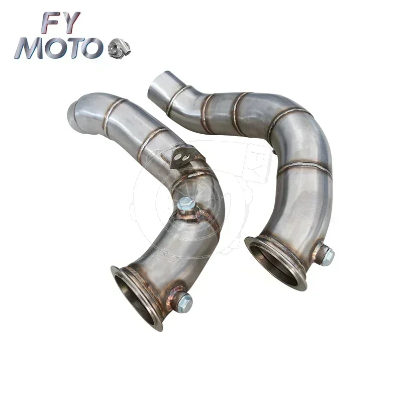 Exhaust Downpipe For BMW F10 M5 2012+ F13 M6 2012+ without cat 80MM S63 engine