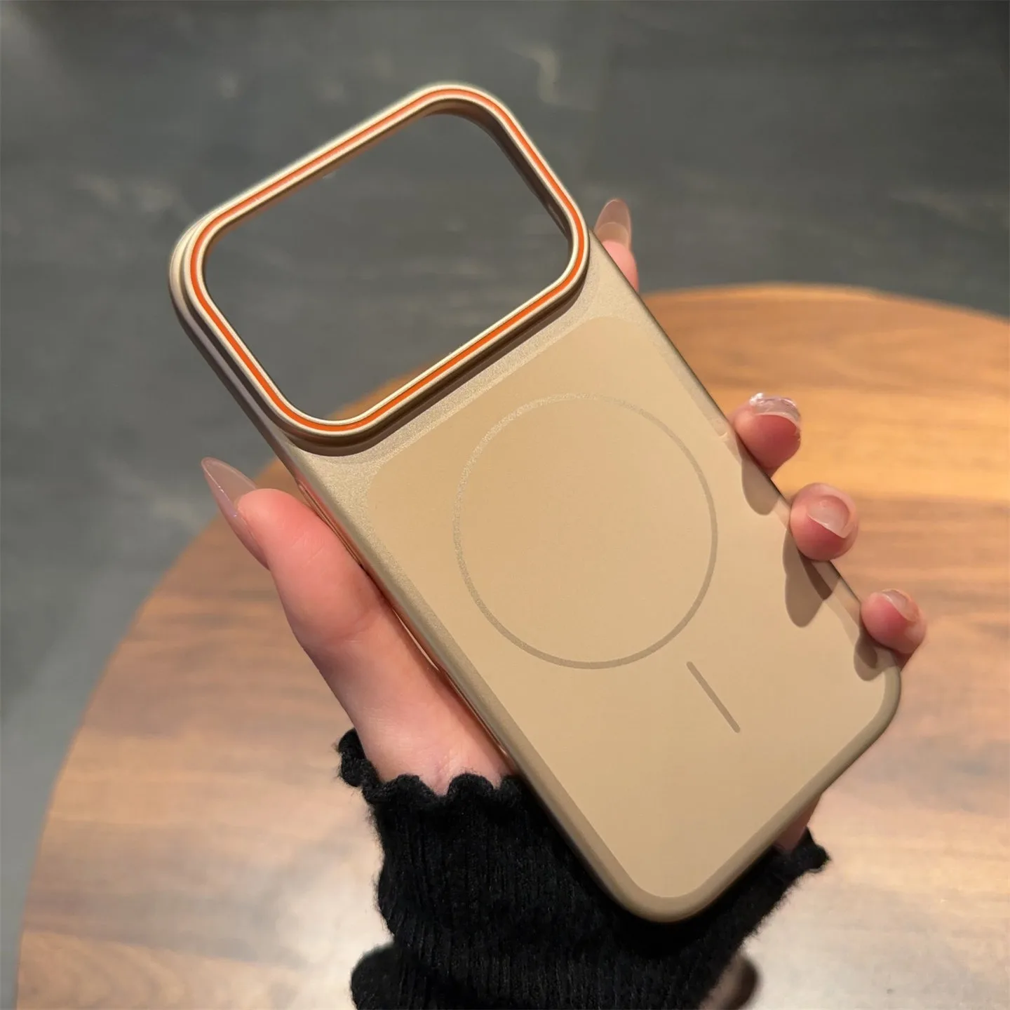 Enhanced Product Title: Premium Metallic Magnetic Shockproof Slim Case with Matte Finish