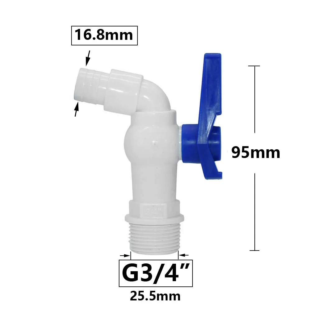 Tank Tap Adapter Valve S60X6 Coarse Thread Garden Quick Connect Faucet 1/2 3/4