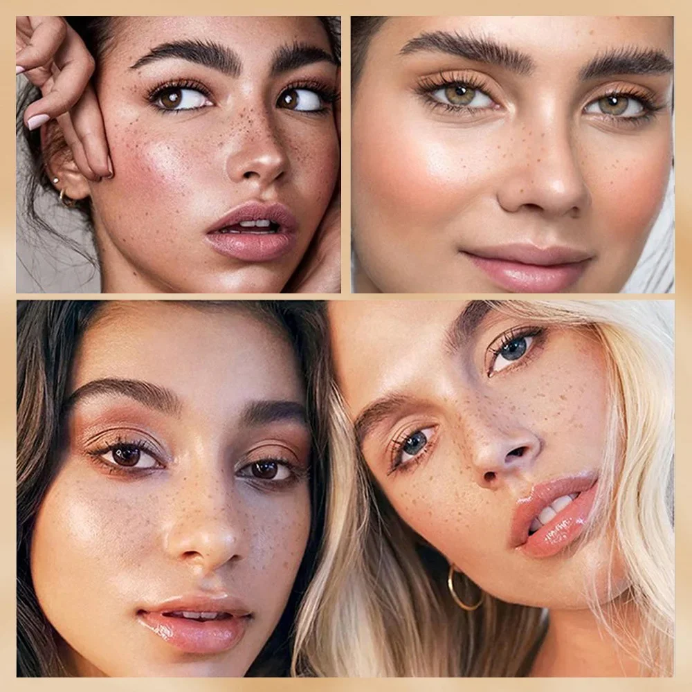 Natural Lifelike Fake Freckle Pen Liquid Freckle Stamp Kit Waterproof Dot Spot Pen Quick Dry Spot Point Tear Mole freckles pen,face freckles pen