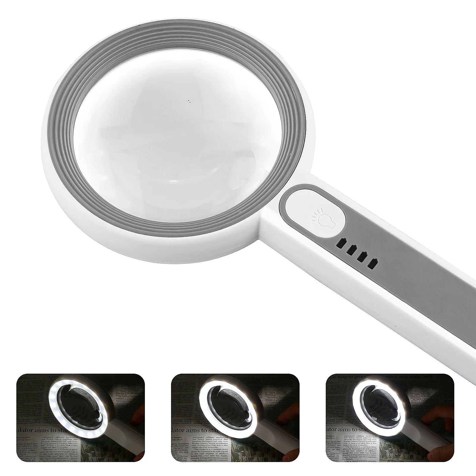 30X Magnifying Glass With Professional LED Light Double Llayer Optical Glasses  Lens Handheld Loupe Magnifier For Jewellery lupa - AliExpress