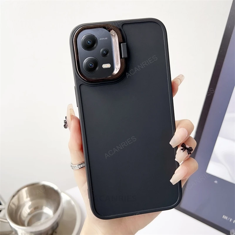 Invisible Holder Silicone Soft Case For Xiaomi Mi Poco X5 Pro 5G X3 Nfc X6 C65 M6 4G M3 F6 Stand Cover Poko X 5 3 M 6 5pro 3pro_voghion.com