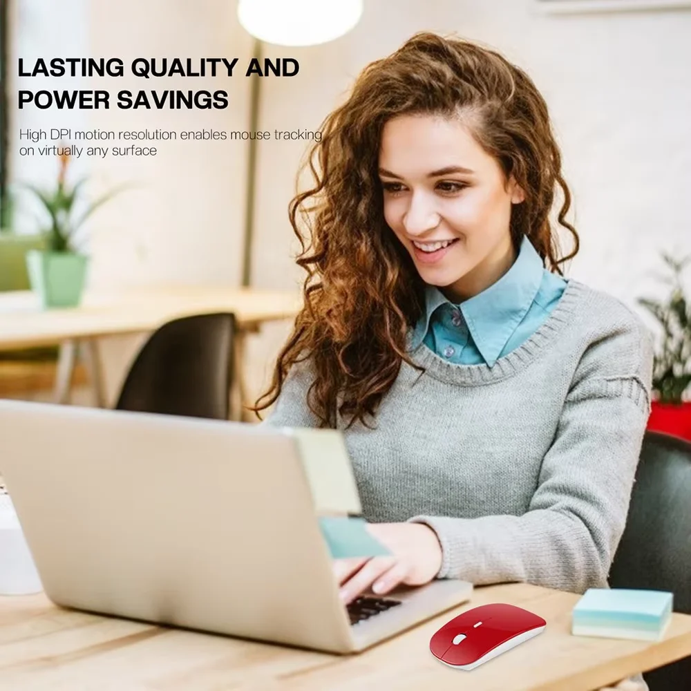 2.4GHz Wireless Mouse USB Optical Mice 1600DPI Silence Ergonomics Mini Usb Mause for Gamer Office PC Laptop Macbook Desktop