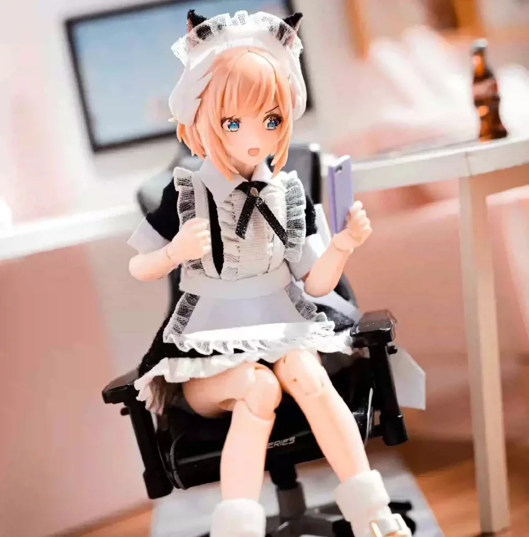 1/12 Anime Mobile Role Play Girl Cute Cat Ear Hairband Maid