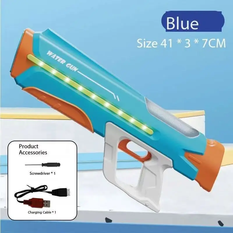 Electric Water Gun Fully Automatic With Continuous Lighting Large Capacity And Strong Water Absorption Summer Outdoor Water Toy 6