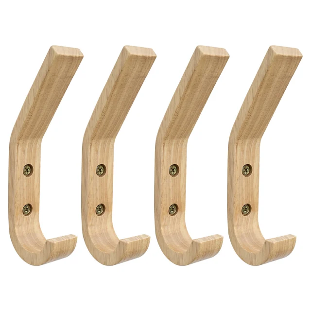 4pcs Wood Hooks