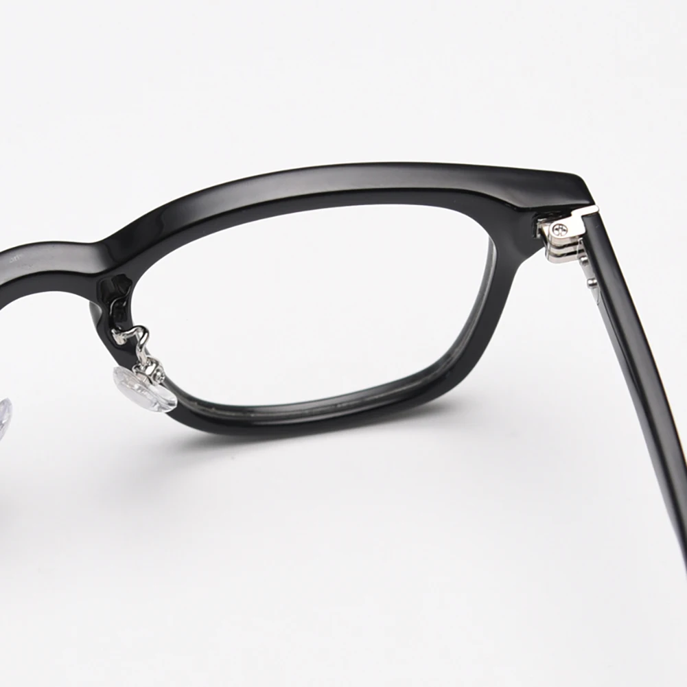 Peekaboo clear lens retro glasses frame for men TR90 korean style