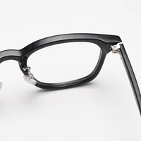 Peekaboo lentille claire rétro lunettes cadre pour hommes TR90 style coréen lunettes carrées pour femmes acétate haute qualité léger 4
