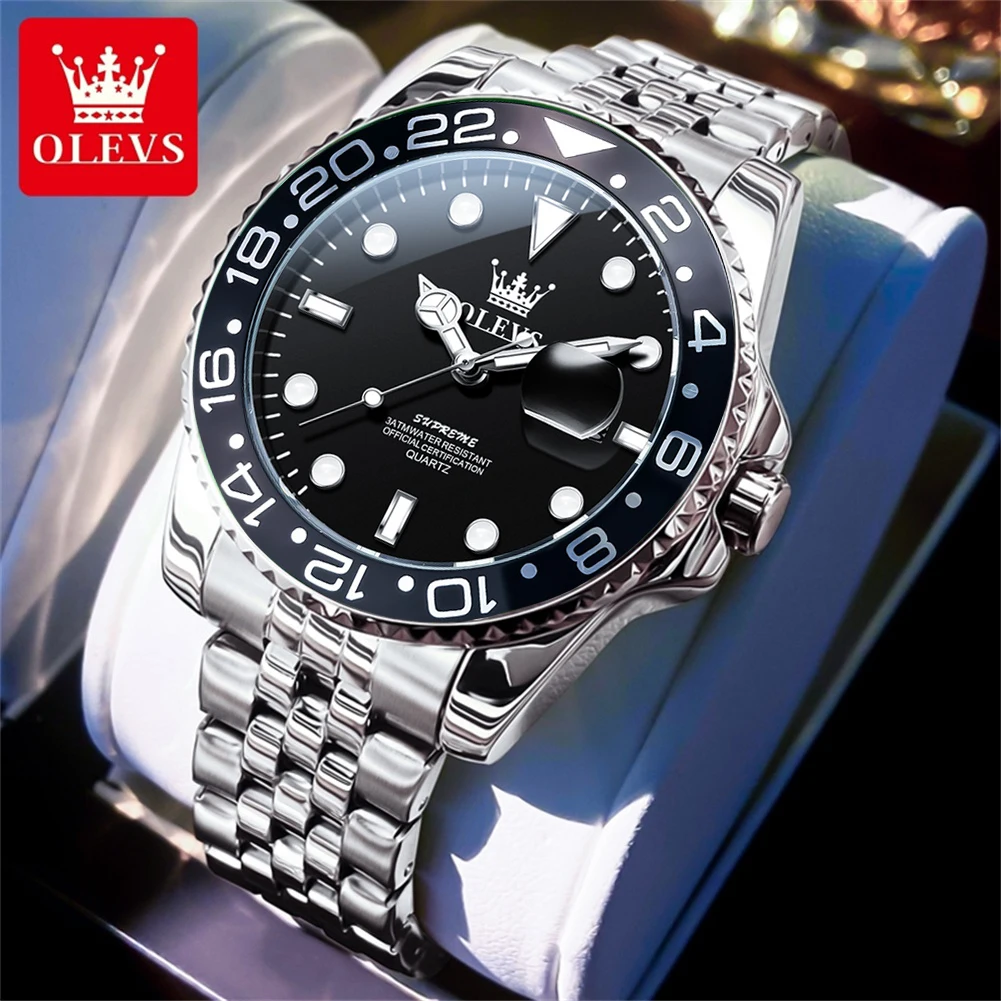 ساعات رجالية عصرية من OLEVS Trend ساعة يد كوارتز أ...