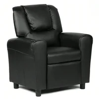 Sofa Recliner Couch Armchair W/Footrest Cup Holder Living Room Bedroom New 1