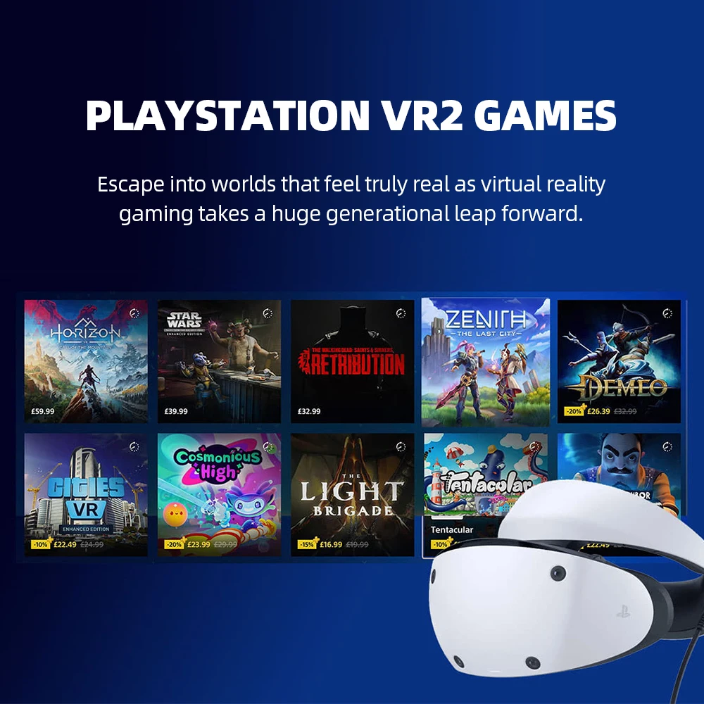 Sony PlayStation VR2 PS VR2, auriculares de realidad Virtual, gafas 3D VR,  comunicación con PS5, Playstation 5, Sony PS5, PS VR, consola - AliExpress