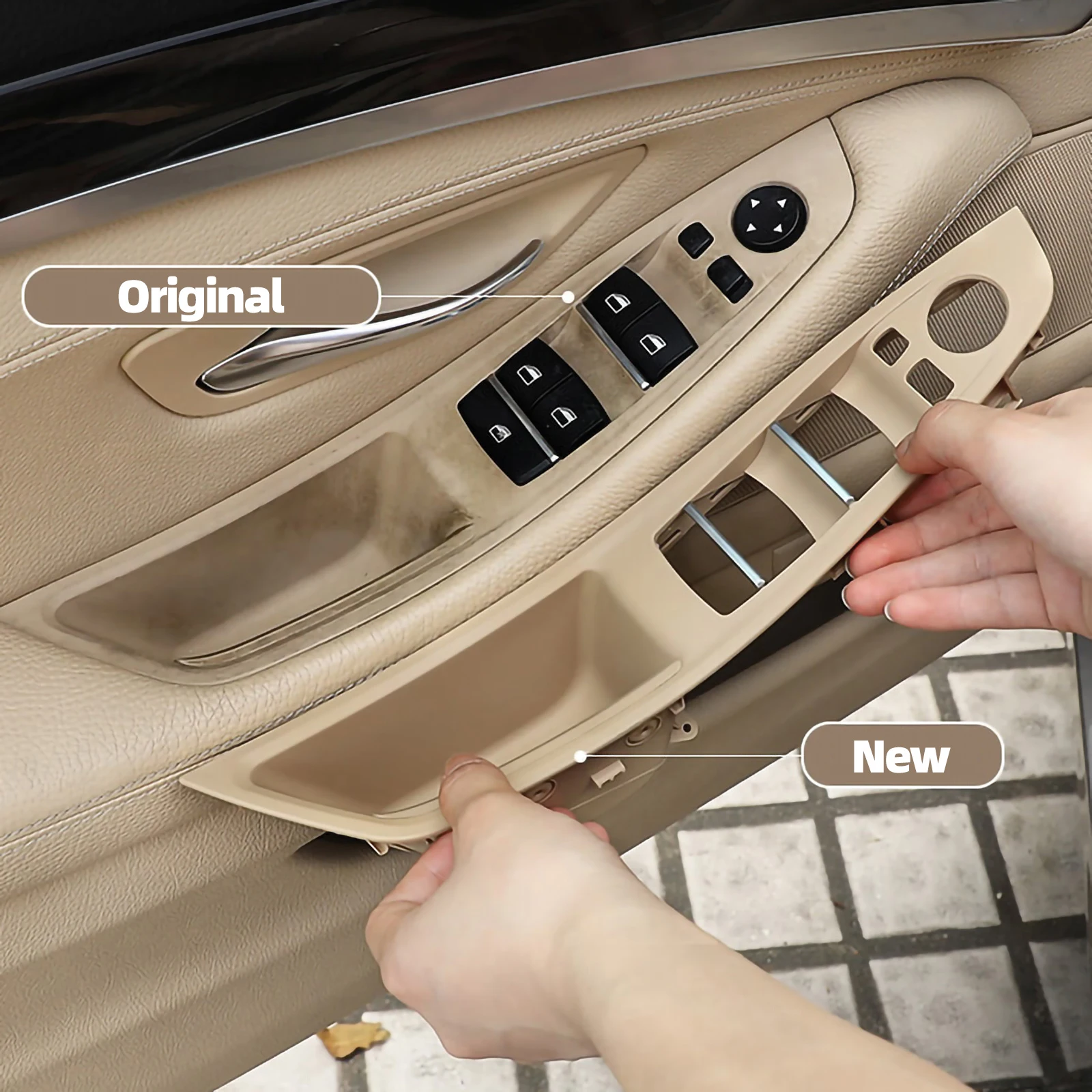 LHD 하이 퀄리티 자동차 내부 승객 문짝 패널 핸들 풀 트림 커버, BMW 5 시리즈 F10 F11