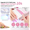 Chargeable Nail Lamp Portable LED  Mini Machine Family Handheld Quick Drying Varnish Gel Polish Curing Nails Dryer Nail Tools 5