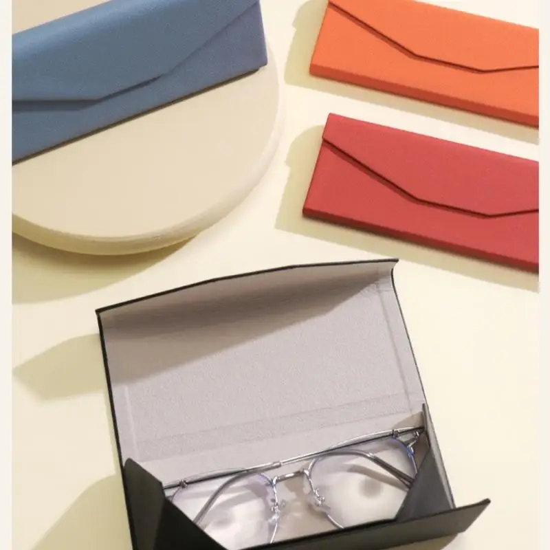 1-teilige dreieckige Brillenbox, wasserdicht, tragbar, schwarz, faltbar, für Sonnenbrillen, Brillen, DIY-Zubehör, Brillenetui – Detail 10