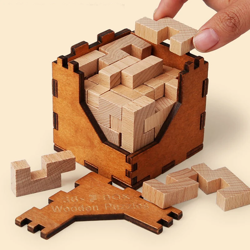 Nuevo juego de rompecabezas de caja de cubo de rompecabezas lógico