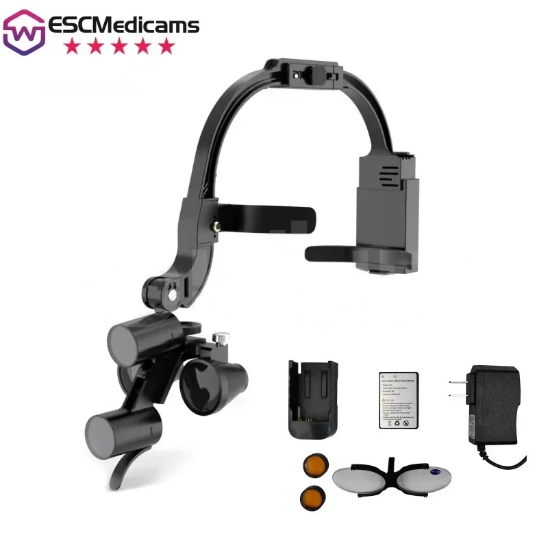 

Dental Surgical Headlight Magnification Binocular Loupes for Lab Dentistry Equipment Dental LED Head Light Lamp 2.5X 3.5X