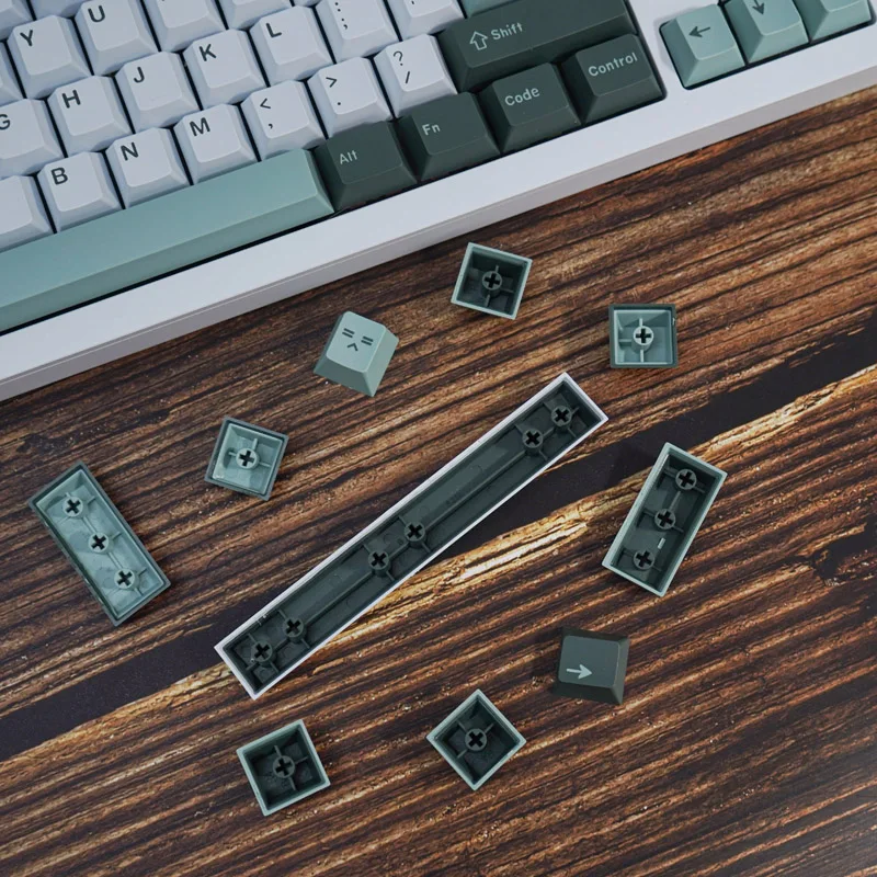 Gmk Botânico Keycaps Grupo Keycap Teclado Mecânico Perfil Cereja Tiro Duplo 1.75u Shift 2u Iso Entrar - Imagem 6