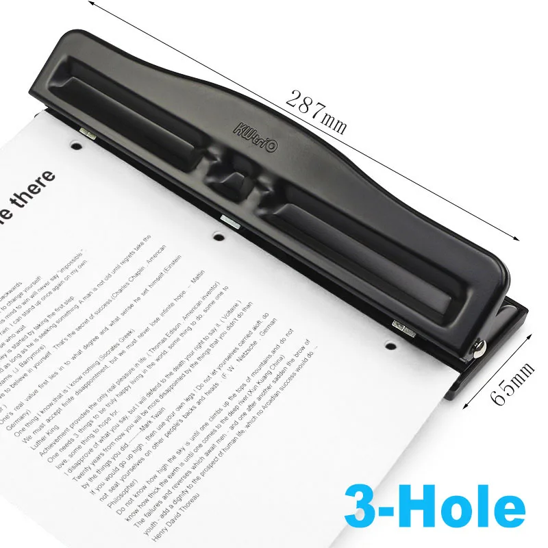 Metal 6 Hole Puncher A3/A4/A5/A6/B3/B4/B5 loose-leaf binding supplies  Standard Punch 6 Hole Adjustable Punch office stationery