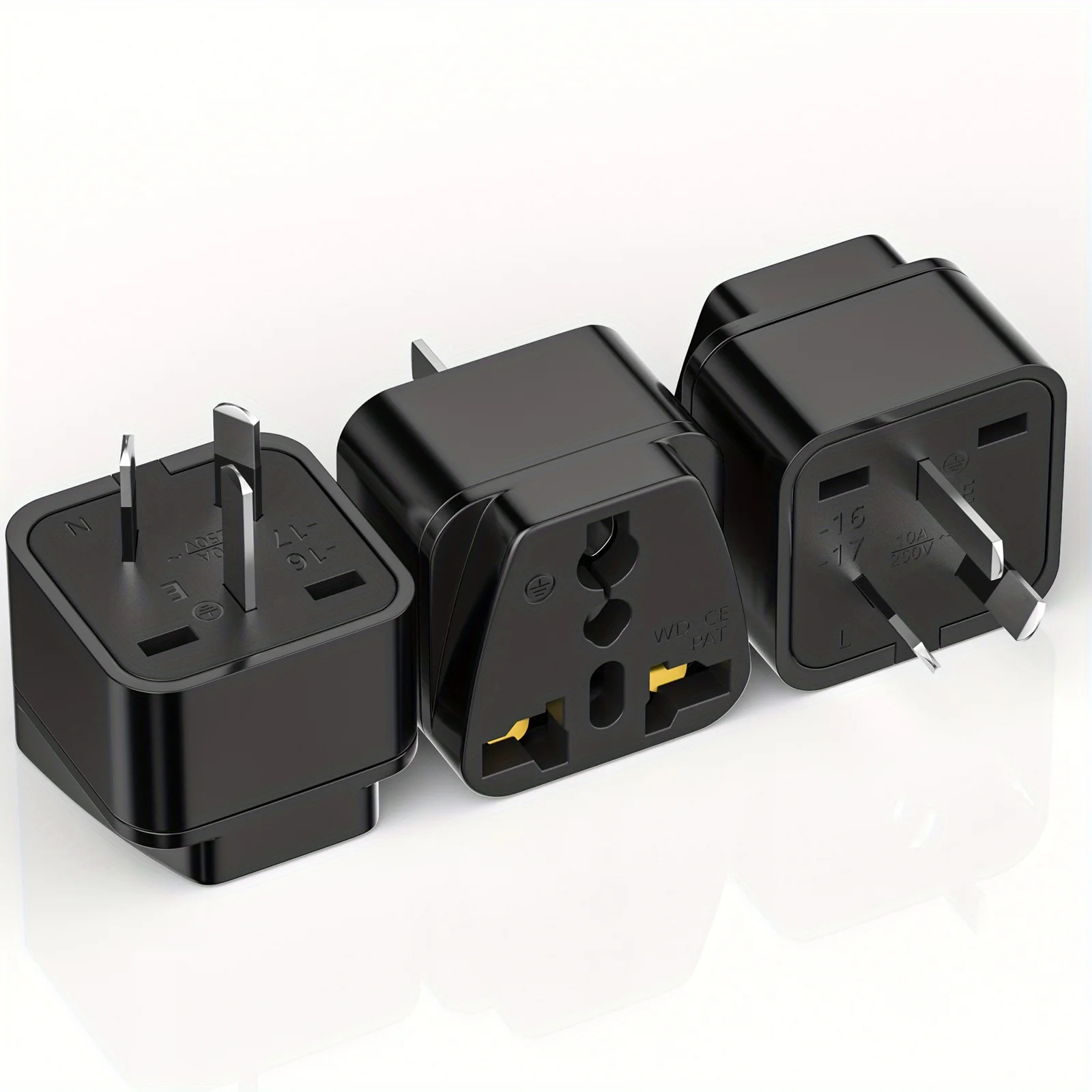 1pc US/UK/AU standard conversion plug, single head optional multi country travel power adapter