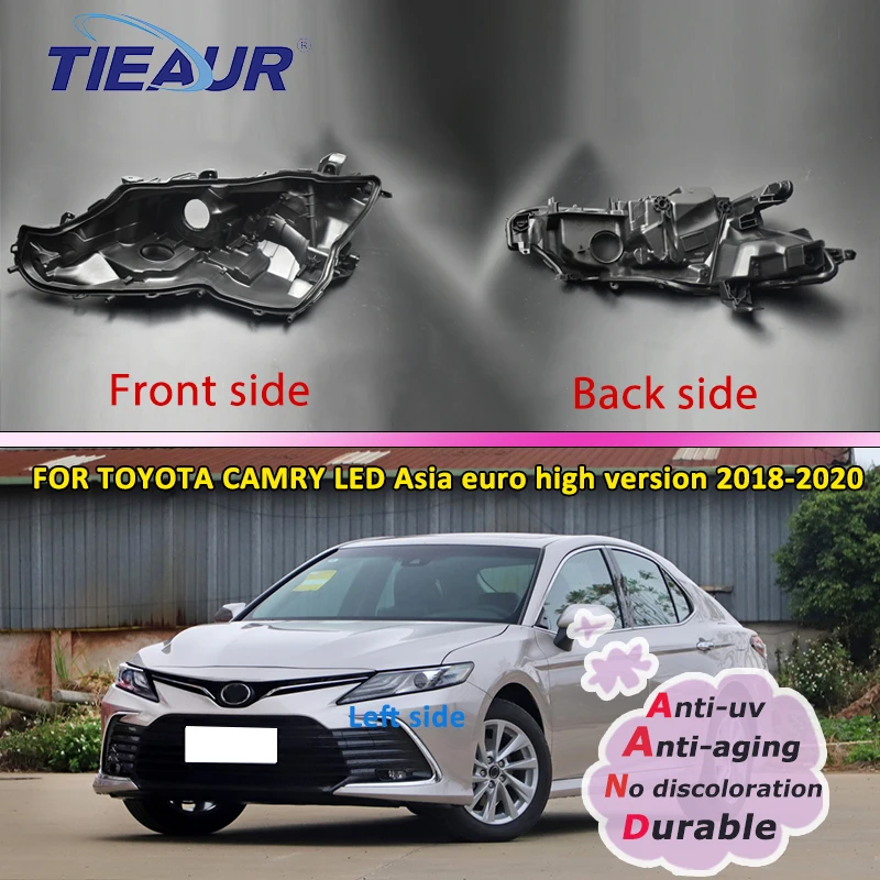 

Передняя фара, задняя база, высокостандартный корпус фары для Toyota Camry светодиодный с AFS 2018 2019 2020, передняя Автомобильная фара, задняя фара