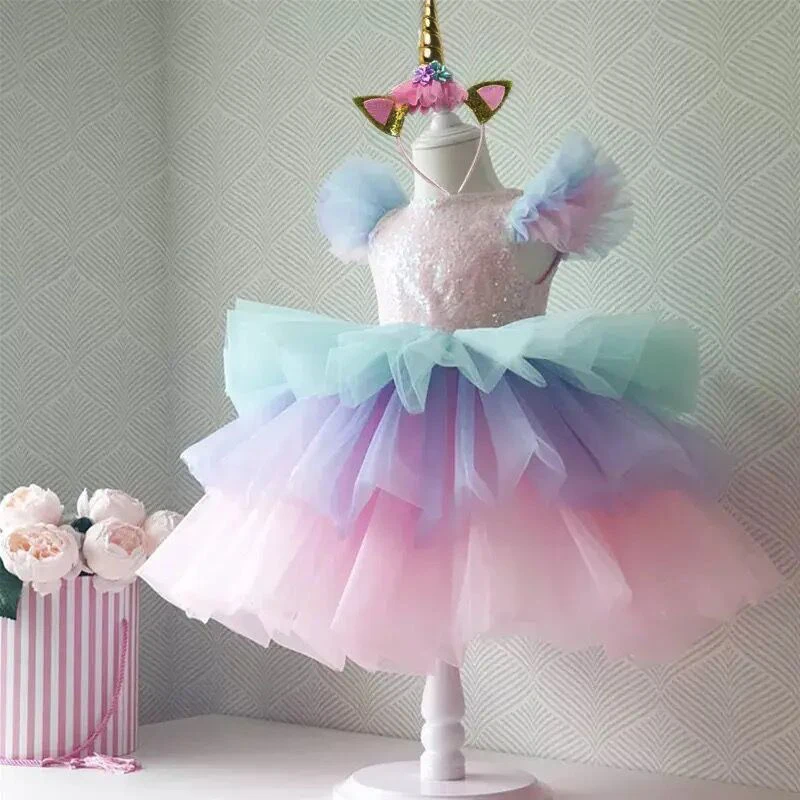 Unicorn Rainbow Birthday Dress 2