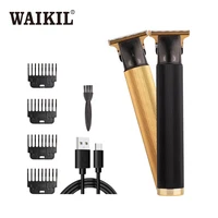 WAIKIL Professional Men's Electric Hair Clipper Oil Head Electric Push Clipper USB Charging Trimmer Haircut Carving Clipper 1