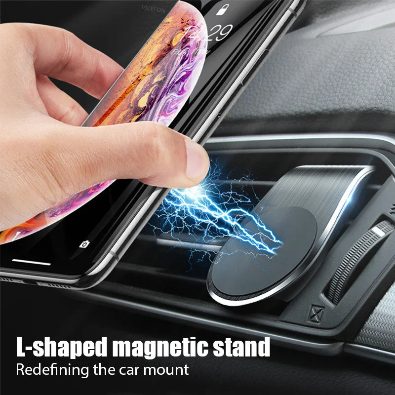 Magnetic Car Phone Holder Stand Air Vent Clip Car Mobile Mount Bracket Cellphone GPS Support in For iPhone Xiaomi Samsung LG dash phone holder dashboard phone holder