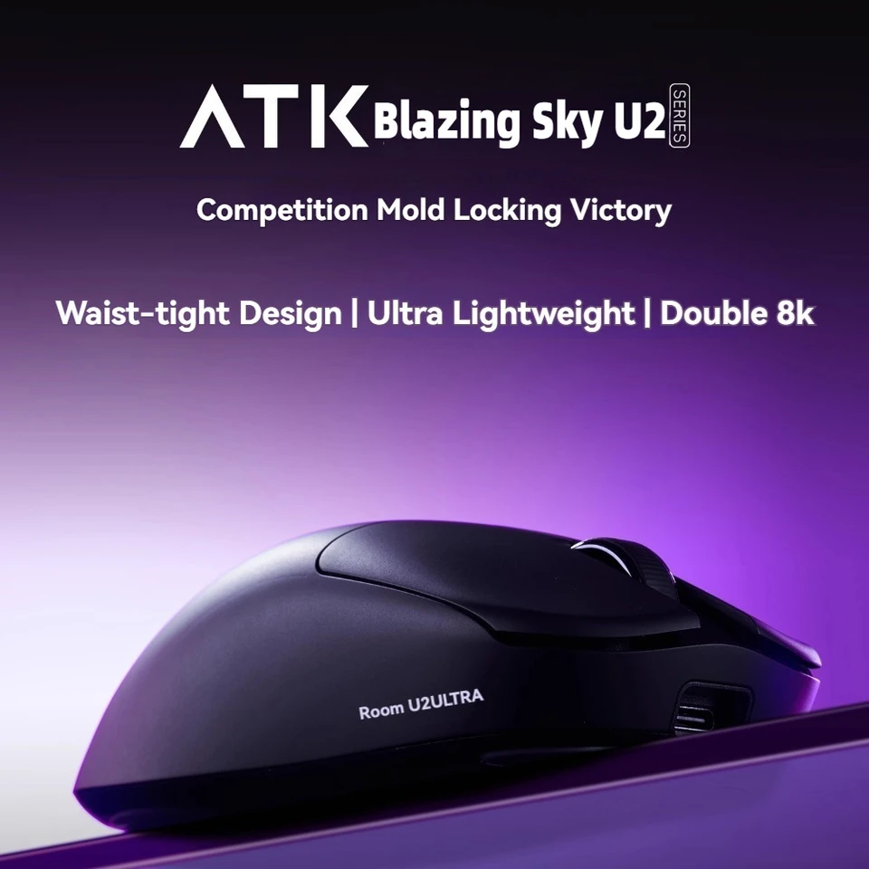 マウス・トラックボール ATK BlazingSky U2 ATK BlazingSky U2 Wireless Gaming Mouse 3mode PAW3950 Ultra