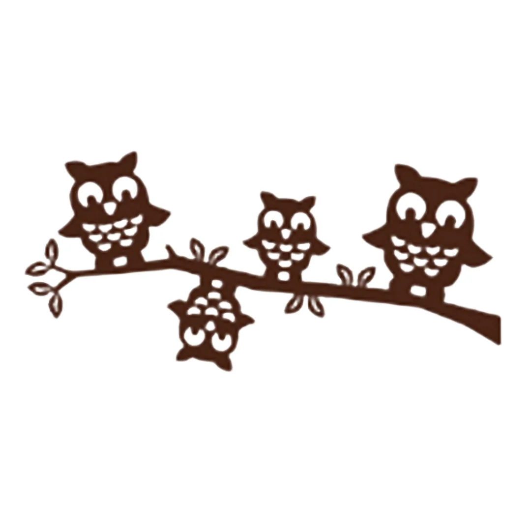 

YINISE Owl Metal Cutting Dies For Scrapbooking Stencils DIY Album Paper Cards Decoration Embossing Folder Die Cutter Template