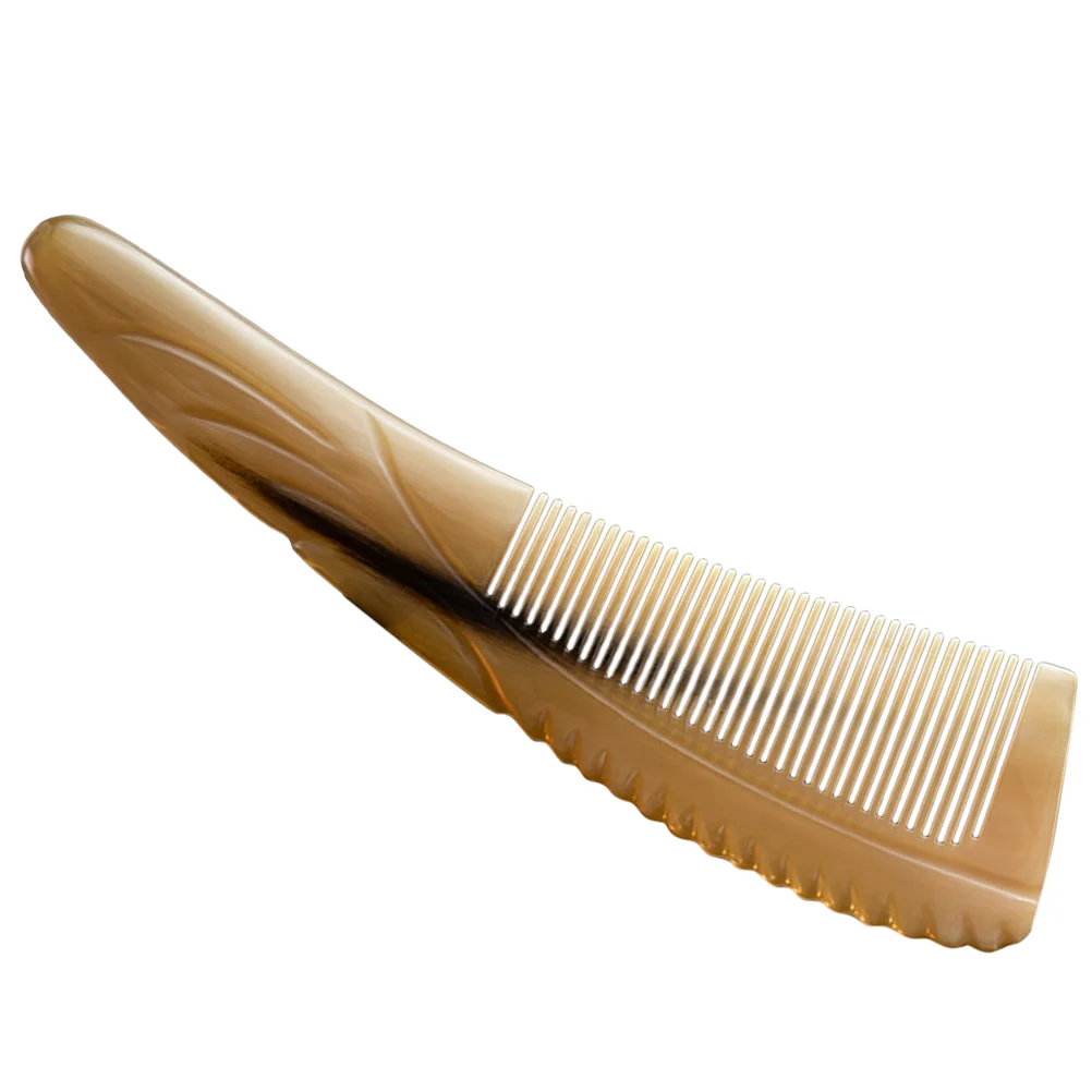 

Ox Horn Comb For Men Hair Brush Ox Horn Comb Scalp Comb Detangling Horn Comb for Home Barber DIY Hairdressing