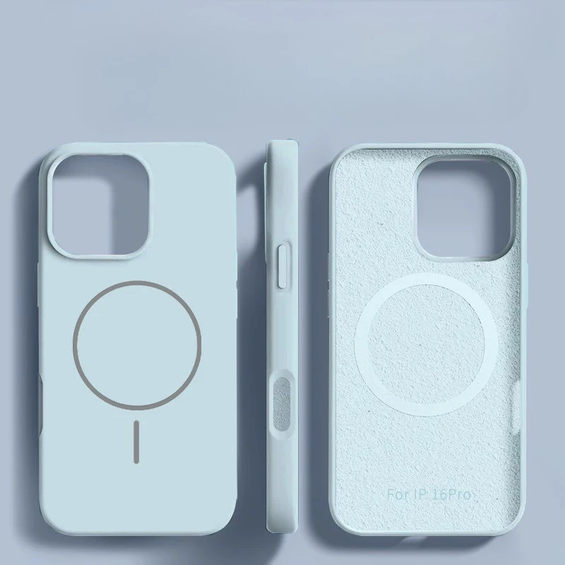 Premium Liquid Silicone Magnetic Case - Shockproof & Wireless Charging Compatible