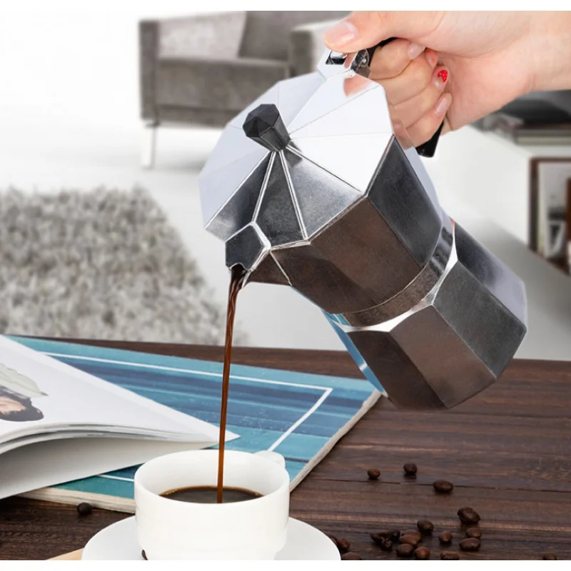 

Italian Aluminum Mocha Coffee Pot Household Coffee Pot